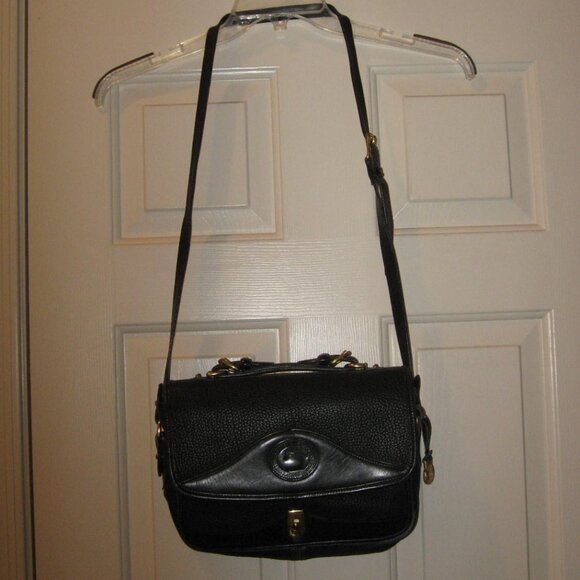 Vintage Dooney & Bourke Regal Mini Briefcase / Large Carrier Black Bag - Picture 2 of 15
